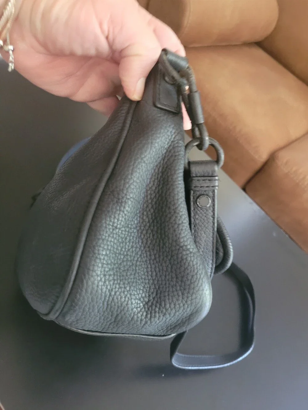Marc Jacobs Black Leather Crossbody Bag